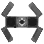 Kokkupandav s&uuml;learvuti jahutusalus LED-ventilaatoriga