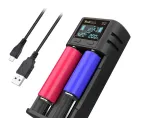 Tark USB laadija LCD-ekraaniga, kahe v&auml;ljundiga