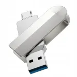 USB m&auml;lupulk 64GB Hoco UD10, USB 3.0, USB-A ja USB-C, h&otilde;bedane