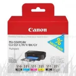 Canon PGI-550/CLI-551PGBK C/M/Y/BK/GY originaalv&auml;rvide komplekt