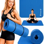 Spordimatt jooga jaoks, libisemisvastane, 1,5 cm, 190x61 cm, sinine