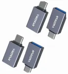 USB-C kuni USB 3.0 alumiiniumist adapterid, 4 tk, kiireks laadimiseks
