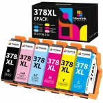 Tintikassetid HOOKINK 6 tk, 378XL, &uuml;hilduvad Epson XP8600, XP8500, XP8700 printeritega