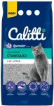 Calitti Standard Lavender bentoniidist kokkuk&auml;iv kassihiek lavendlil&otilde;hnaga, 5 l