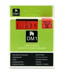 Iseliimuv riba Dymo 43617, 6 mm, punane, must tekst
