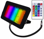 V&auml;lise RGB LED prožektor RGBW 20W IP65 puldiga