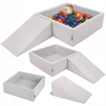 Laste kuiv bassein KiddyMoon, ruudukujuline, 200 palliga
