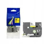 Iseliimuv lint Brother TZe-661, 36 mm, kollane mustade tekstidega, 8 m