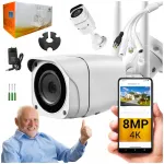 V&auml;lis-IP-kaamera, WiFi, 4K 8MP, 4G SIM
