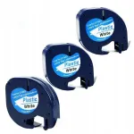 DYMO LetraTag liimlint, valge, 12 mm x 4 m, 3 tk.