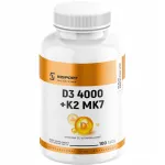 Toidulisand INSPORT VITAMIIN D3 4000 + K2 MK-7, 100 tabl.
