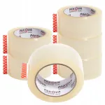 Kleepuv pakketeip PAKOVA, 48 mm x 100 jardi, l&auml;bipaistev, 6 tk