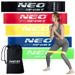 Neo-Sport mini treeningkummide komplekt, 5 tk, 60x5 cm