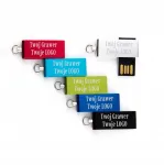Metallist USB-m&auml;lupulk MINI 64 GB, USB 2.0 graveeritud logoga