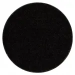 Vannitoa vaip, &uuml;mmargune, 100 cm, must, libisemiskindel, KPL223