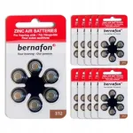 Bernafon 312 kuuldeaparaadi patareid, 60 tk (10 pakki)