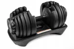Reguleeritav hantel koos alusega, 2,5&ndash;24 kg, kummipinnaga