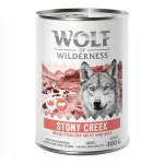 Koerakonservid Wolf Of Wilderness &ldquo;Expedition&rdquo; Stony Creek linnu- ja vasikaliha, 400 g