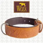 Koera kaelarihm WOZA, naturaalnahast, k&auml;sitsi tehtud, 45&ndash;53 cm