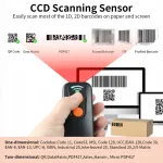 2D 1D QR v&ouml;&ouml;tkoodilugeja 3-&uuml;hes BT ja 2,4 GHz traadita 1M