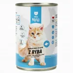 MIAU MIAU Fish niiske kassitoit 415g lihapallidega kastmes