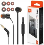 Juhtmega k&otilde;rvaklapid JBL TUNE 110 mikrofoniga, mustad