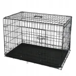 Metallist kokkupandav XL koerakuut, 106x71x77 cm