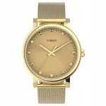 Naiste k&auml;ekell Timex Originals 38 mm, kuldne, TW2U05400