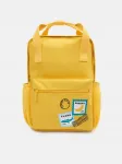 Kollane koolikott ST877 tikanditega 23x32 cm