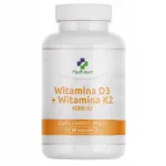 D3-vitamiin 4000 IU + K2, luudele, immuunsusele ja s&uuml;damele