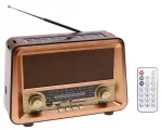 Kaasaskantav retro raadio Bluetooth k&otilde;lariga PILOT Solar 4729, p&auml;ikeselaadimine, MP3, USB, TF