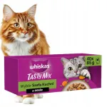 Niiske kassitoit WHISKAS, 40 x 85 g, erinevad maitsed kastmes