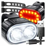 Jalgrattatulede komplekt LED ette ja taha USB-C laetav