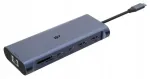 ISY IAD-1030 12-&uuml;hes USB-C multifunktsionaalne adapter toite ja h&otilde;bedane