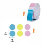 NIIMBOT &uuml;mmargused v&auml;rvilised kleepsud, 14&times;28 mm, 220 tk, sobivad D110/D110_M mudelitele