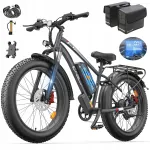 Elektrijalgratas ZAZAWORK, 1500W, 48V 20Ah, 50 km/h, 120 km, 26", Shimano, korviga