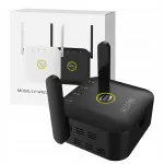 Juhtmevaba WiFi v&otilde;imendi Sklep95 R2 kaabliga, must, 300 Mb/s, 2.4 GHz, AP/WPS ruuter
