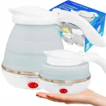 Elektriline kokkupandav veekeetja reisiks, silikoonist, 0,5 l, 750 W