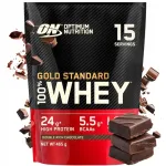 Optimum Nutrition Protein Whey Gold Standard 465g vadakuvalk, kahe&scaron;okolaadimaitseline