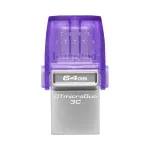 USB-m&auml;lupulk Kingston DataTraveler 64 GB, USB 3.0 / USB-C, violetne