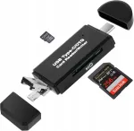 SD 3in1 USB-C USB-A Micro USB kahepesaline kaardilugeja