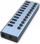 USB jagaja, 11 porti, USB 3.0, 5Gbps, toitekaabliga