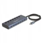 USB jagaja Delock, 6 x USB-C, 1 x USB-C Power Delivery