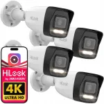 V&auml;lis-IP-kaamera 4K 8 Mpx PoE HiLook IPC-B180HA-LU, 4x suum, mikrofoniga, rakendusega juhitav
