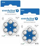 Kuuldeaparaadi patareid EVERACTIVE ULTRASONIC 675 PR44, 12 tk