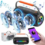 Traadita Bluetooth k&otilde;lar USB-toega ja 20 W RGB-valgustusega