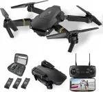 Kokkupandav droon E58 1080P HD kaameraga, 3 akuga, FPV, WiFi, kandekotiga