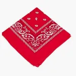 Puuvillane punane paisley-stiilis peapael