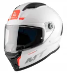Integreeritud motorratturi kiiver MT Stinger 2, valge l&auml;ikiv, S suurus