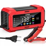 Aku laadija 12V 6A LCD-ekraaniga, sobib AGM, GEL, LiFePO4, remondifunktsiooniga